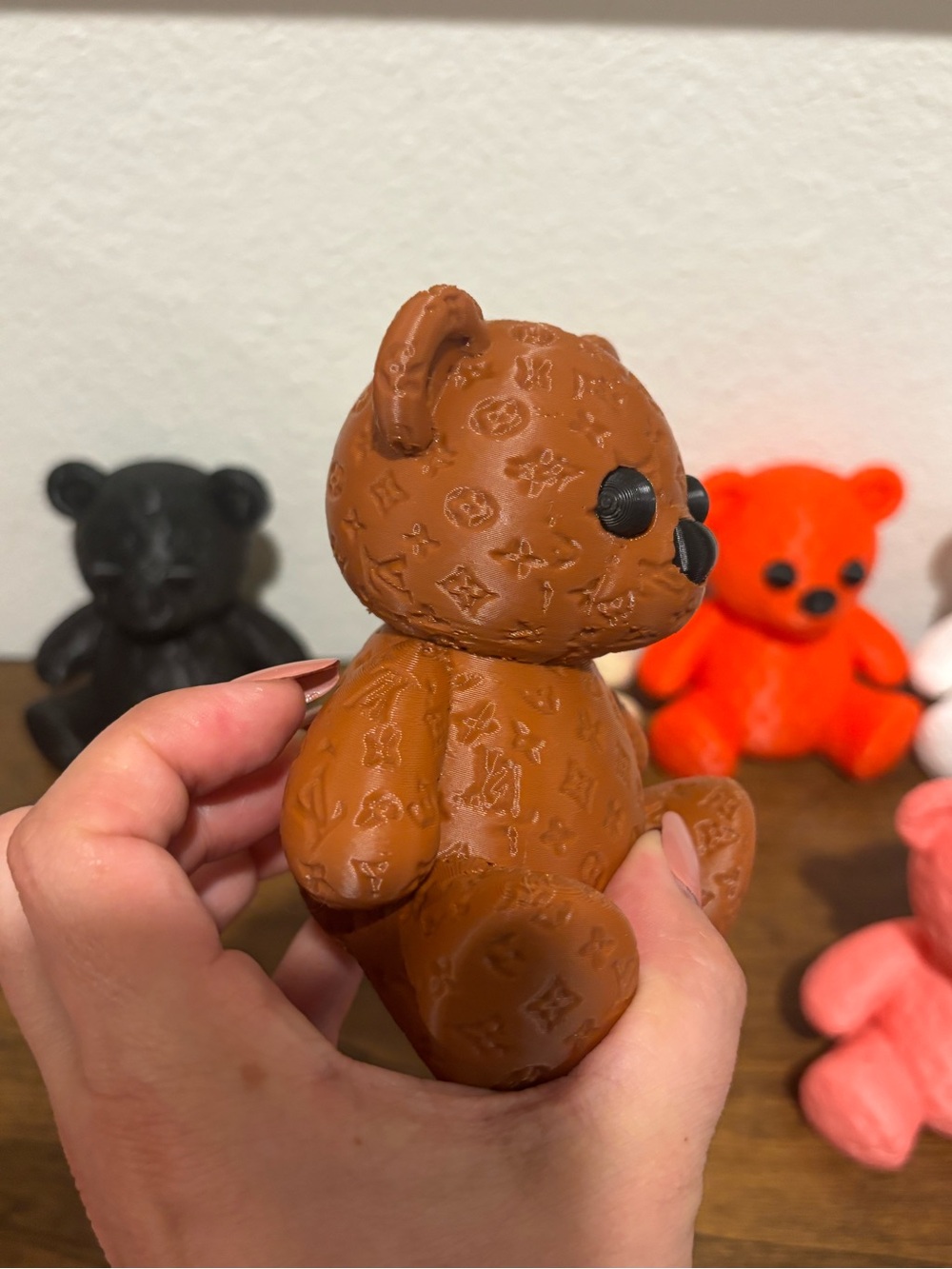 3D Printed Embossed Teddy Bear Figurine (Choose 1) - Picture 15 of 16